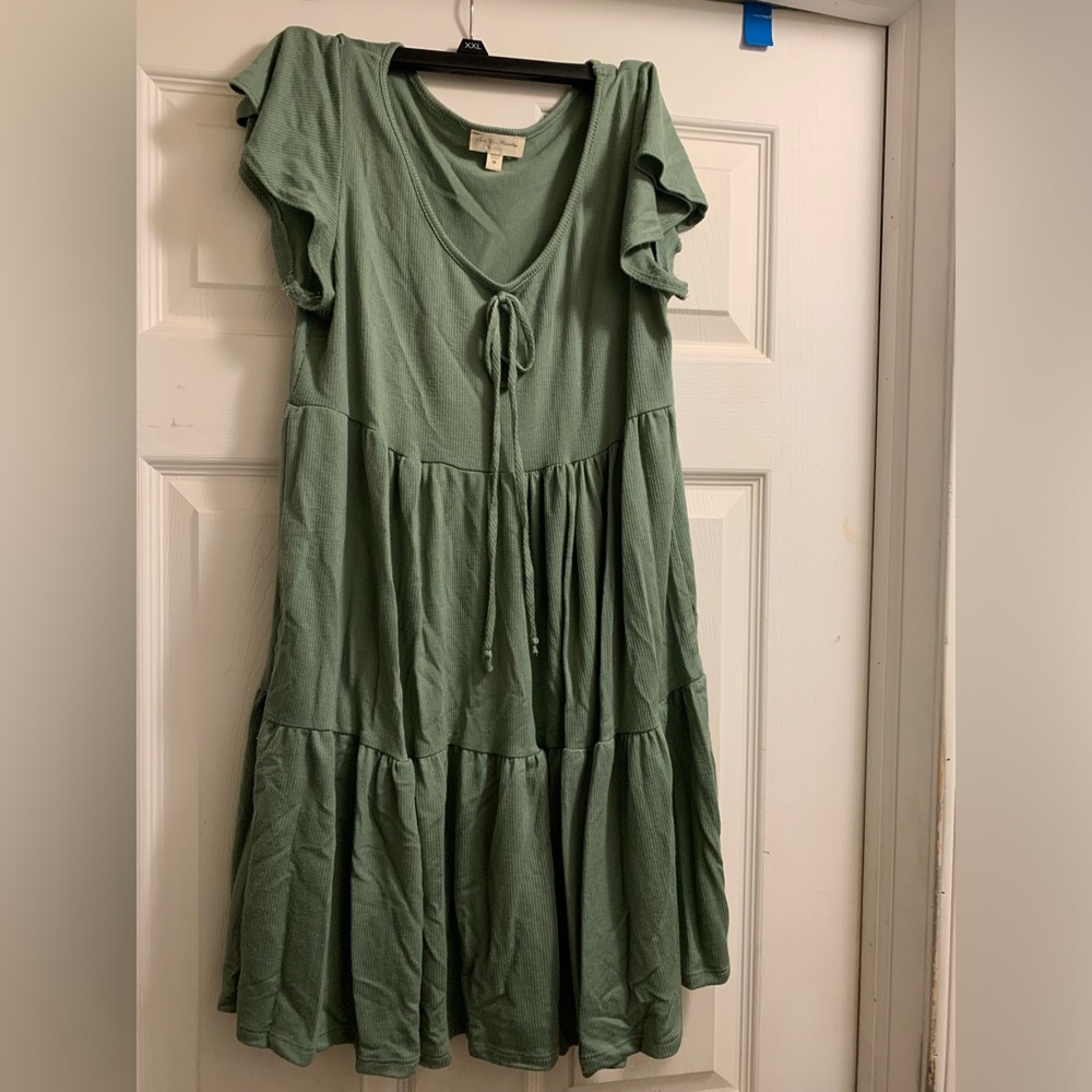 Gently worn green summer dress size medium.
